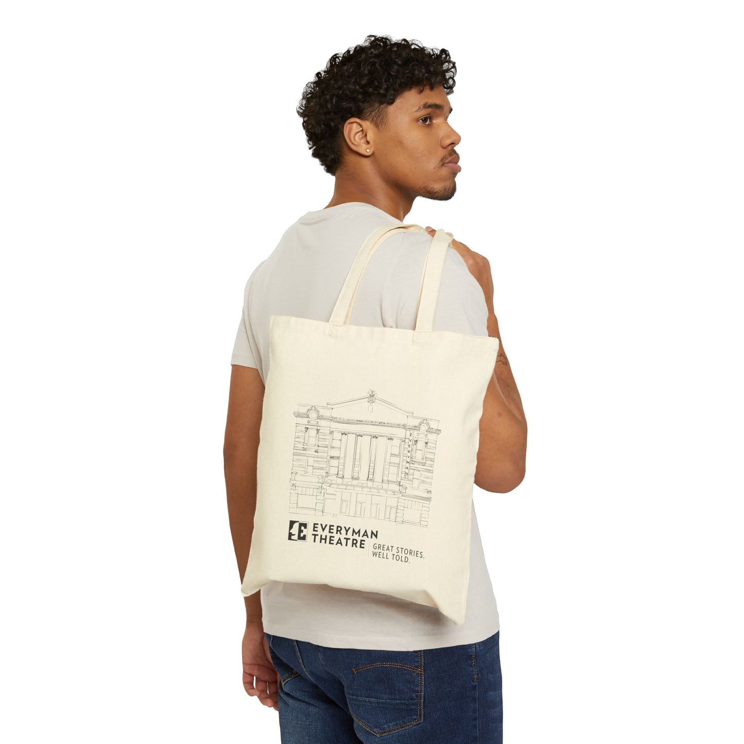 Everyman Theatre Building Outline Tote Bag