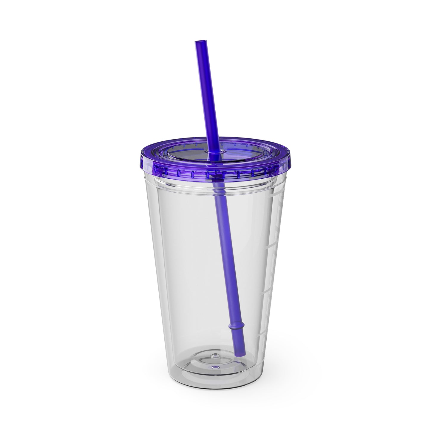 Everyman Marquee Tumbler White Text with Straw, 16oz