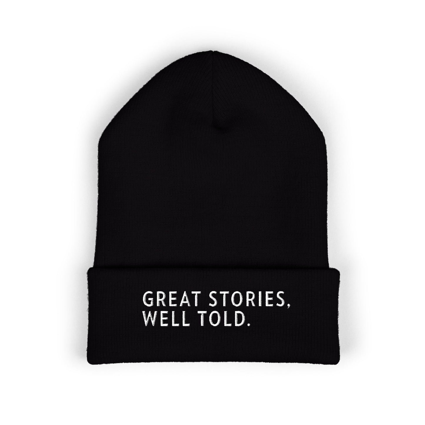 Great Stories, Well Told Embroidered Cuffed Beanie