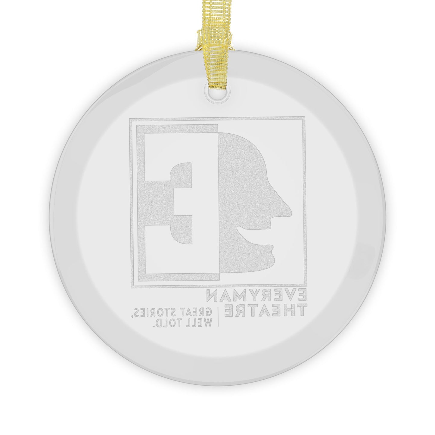 Classic Everyman Glass Ornament in Black